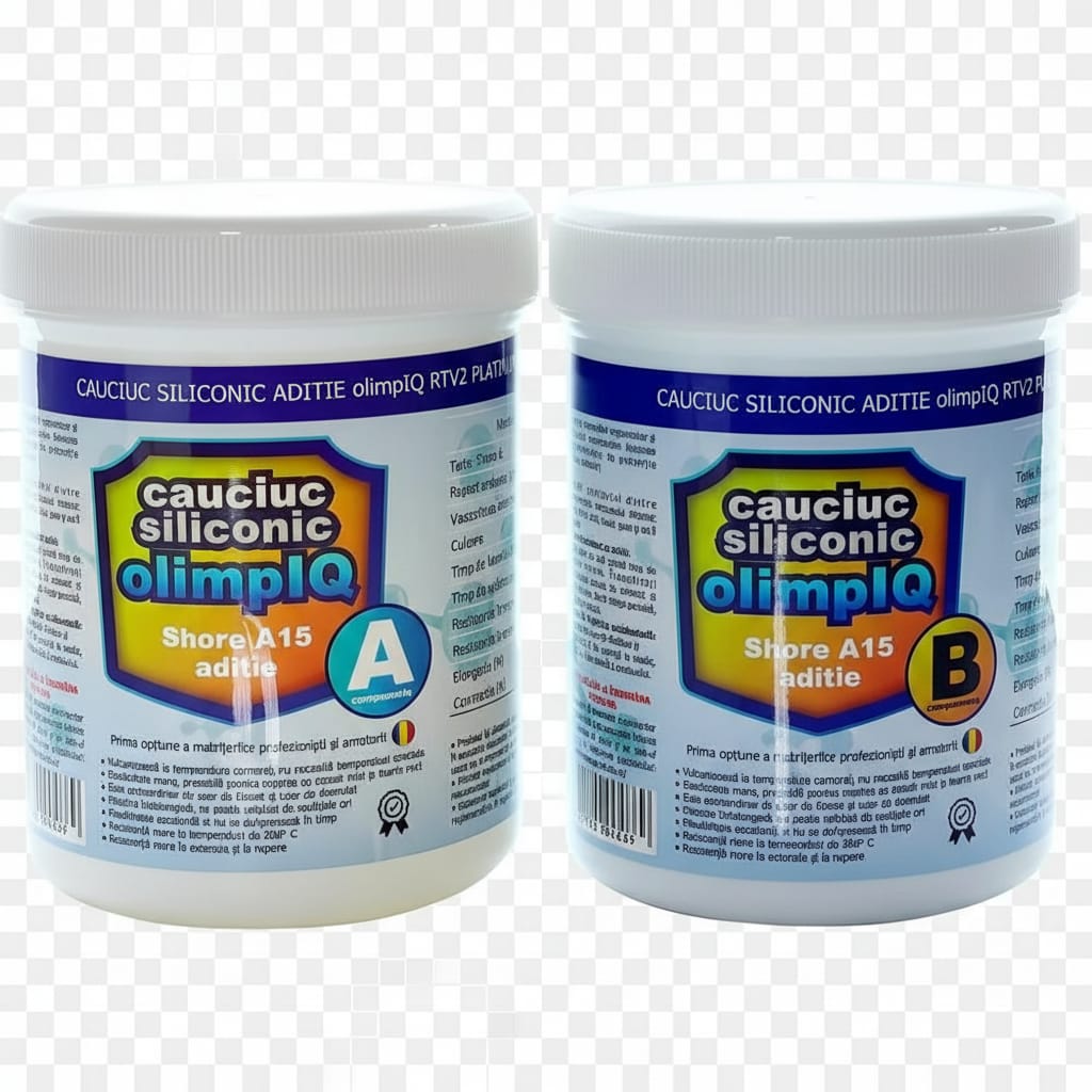 kit 2kg silicon premium aditie olimpIQ shore A15 culoare BLEU - imagine 3