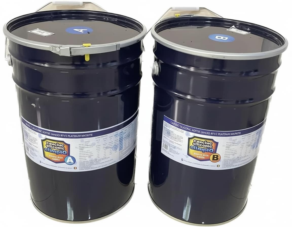 kit 50kg silicon premium aditie olimpIQ shore A15 culoare BLEU - imagine 2