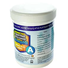 kit 2kg silicon premium aditie olimpIQ shore A15 culoare TRANSLUCID